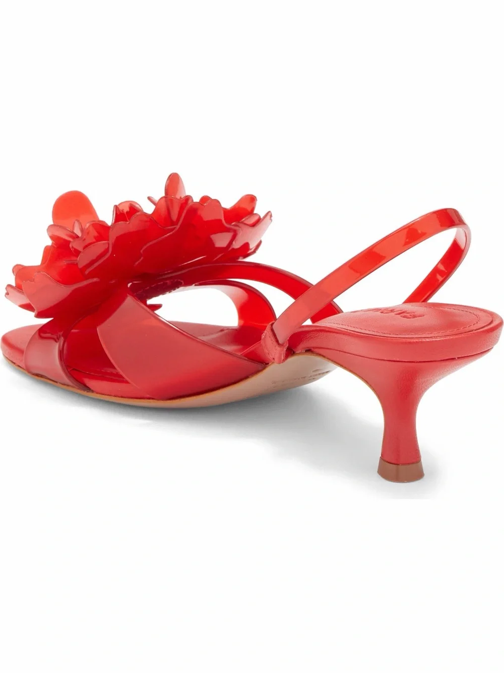 NWOT Carm Rio Flower Jelly Slingback Sandal - Picture 2 of 7